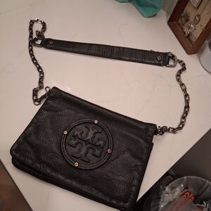 Black Leather Crossbody Bag